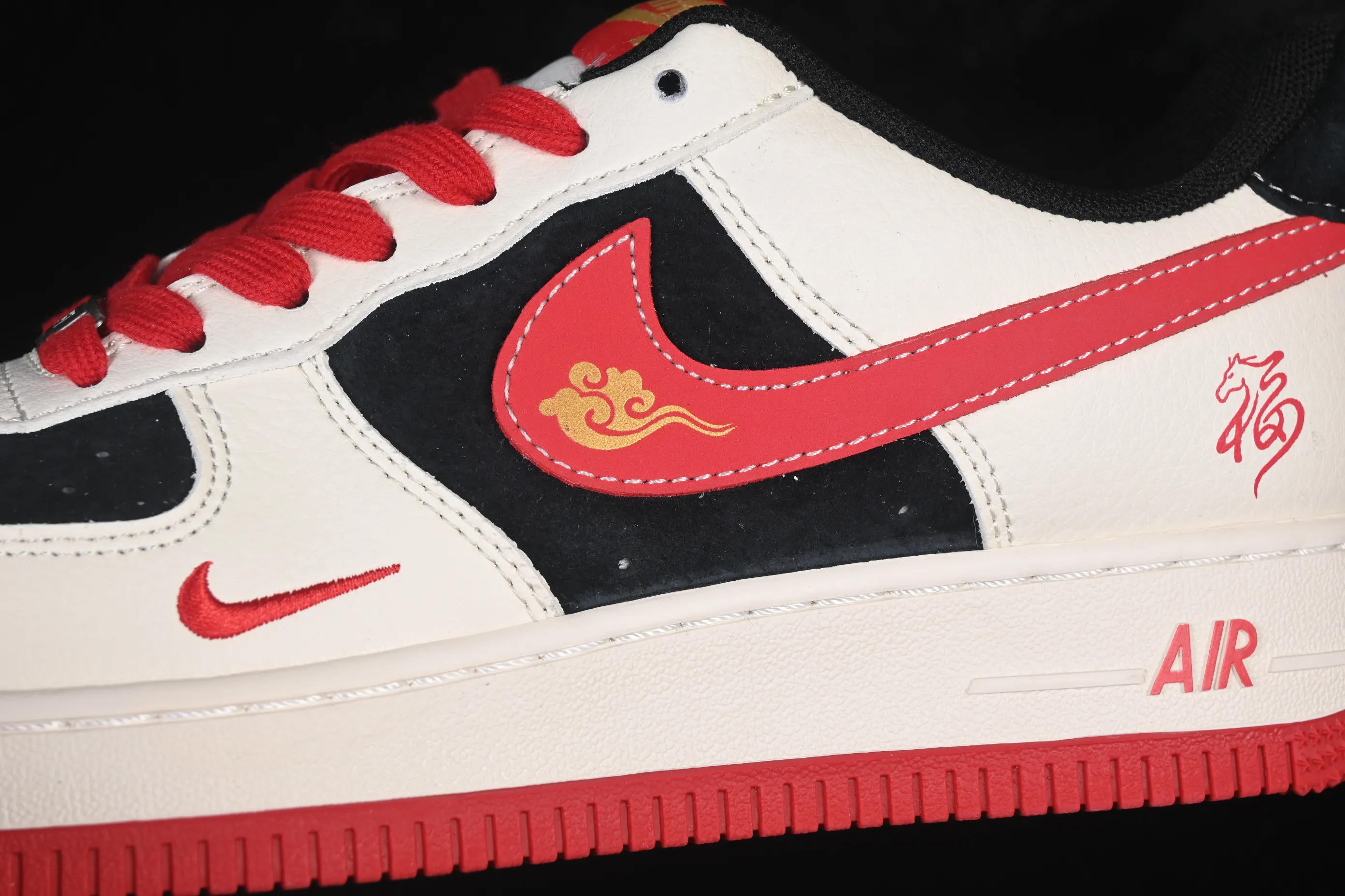 All categories Nk Air Force 1 Air Force series Nk Air Force 1 Low Air Force low-top Nike Air Force 1'07 Low Year of the Horse limited edition Red Fu Xiangyun Air Force 1 low-top casual sneakers XD0028-016
